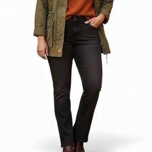 Cabi Jeans Curvy Slim Boot Black Denim Jeans Women Sz 6 Style 3043L